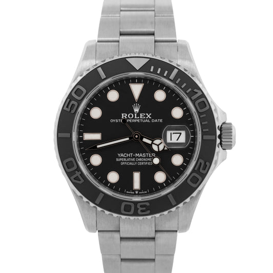 2024 PAPERS Rolex Yacht-Master TITANIUM Black Ceramic 42mm 226627 Watch BOX