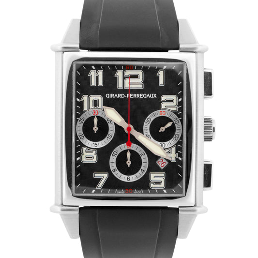 Girard Perregaux Vintage 1945 Chronograph Steel XXL Black 25840-11-611-FK6A