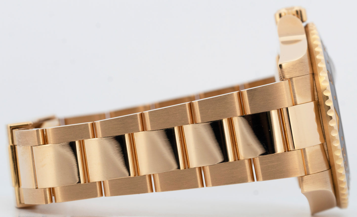 PAPERS Rolex GMT-Master II GREEN 18K Yellow Gold Oyster 40mm 116718 Watch BOX