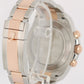 Rolex Yacht-Master II 44mm BLUE HANDS Two-Tone 18K Rose Gold Steel 116681 Watch