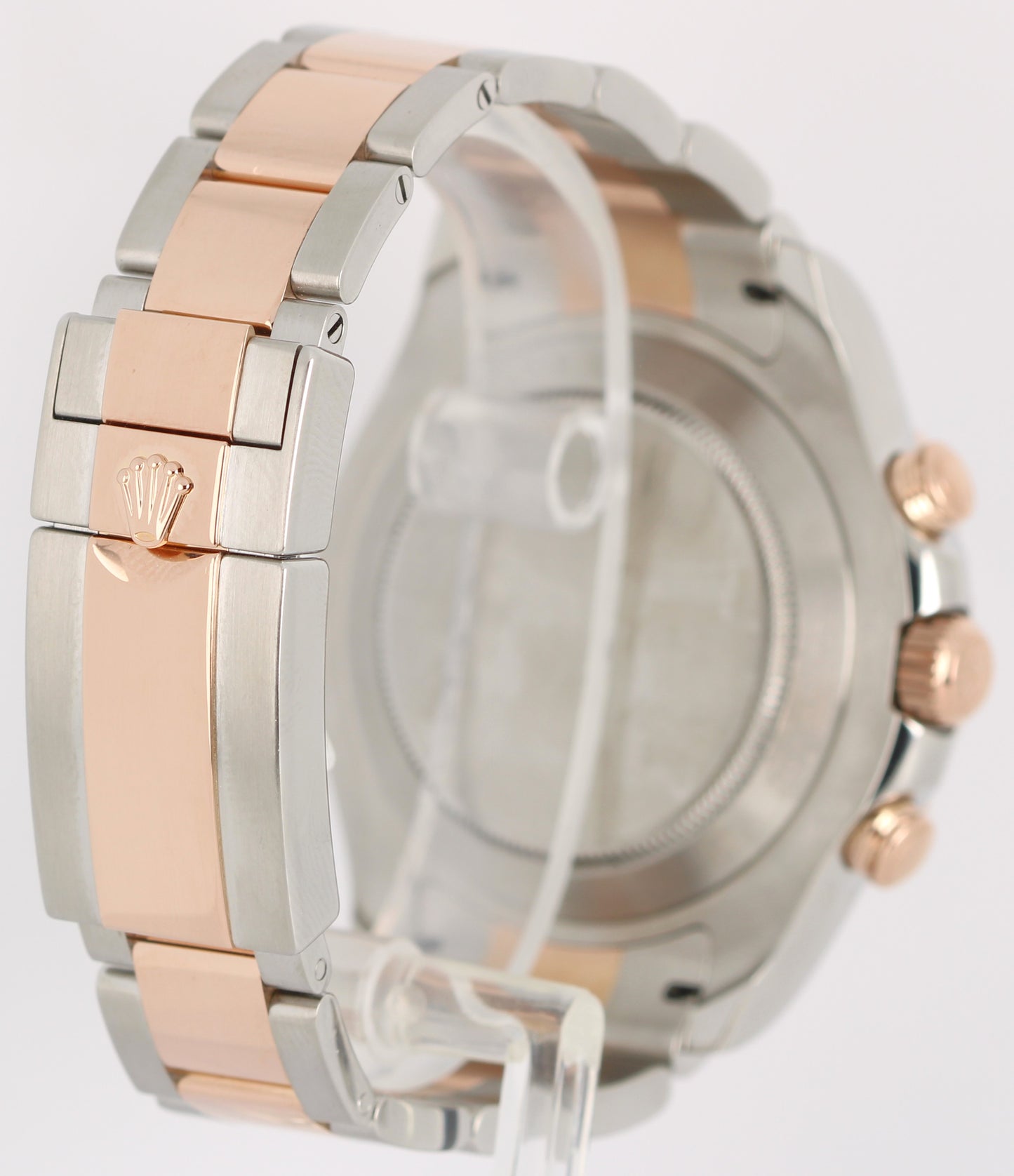 Rolex Yacht-Master II 44mm BLUE HANDS Two-Tone 18K Rose Gold Steel 116681 Watch