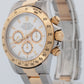1997 Rolex Daytona Cosmograph White Two-Tone 18K Yellow Gold Steel Watch 16523