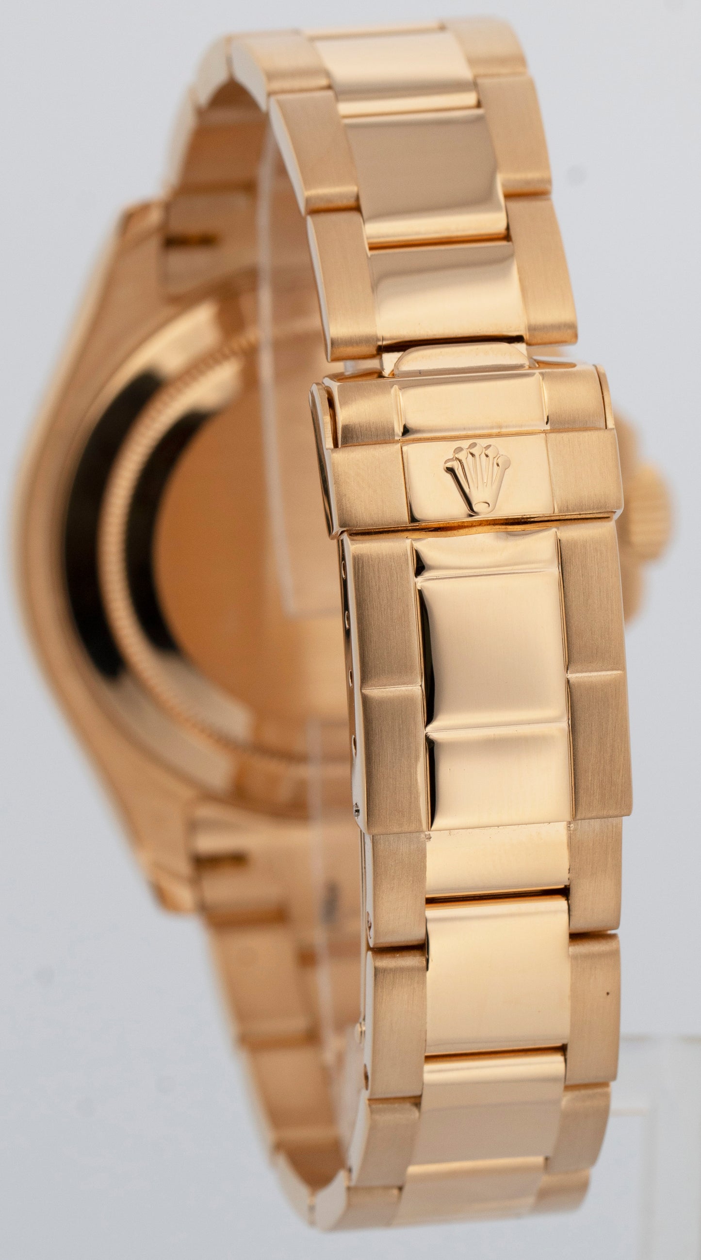 Rolex Yacht-Master 40mm WHITE 18K Yellow Gold NO-HOLES Oyster Watch 16628