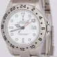 MINT Rolex Explorer II 40mm White Stainless Steel NO-HOLES CASE GMT Watch 16570