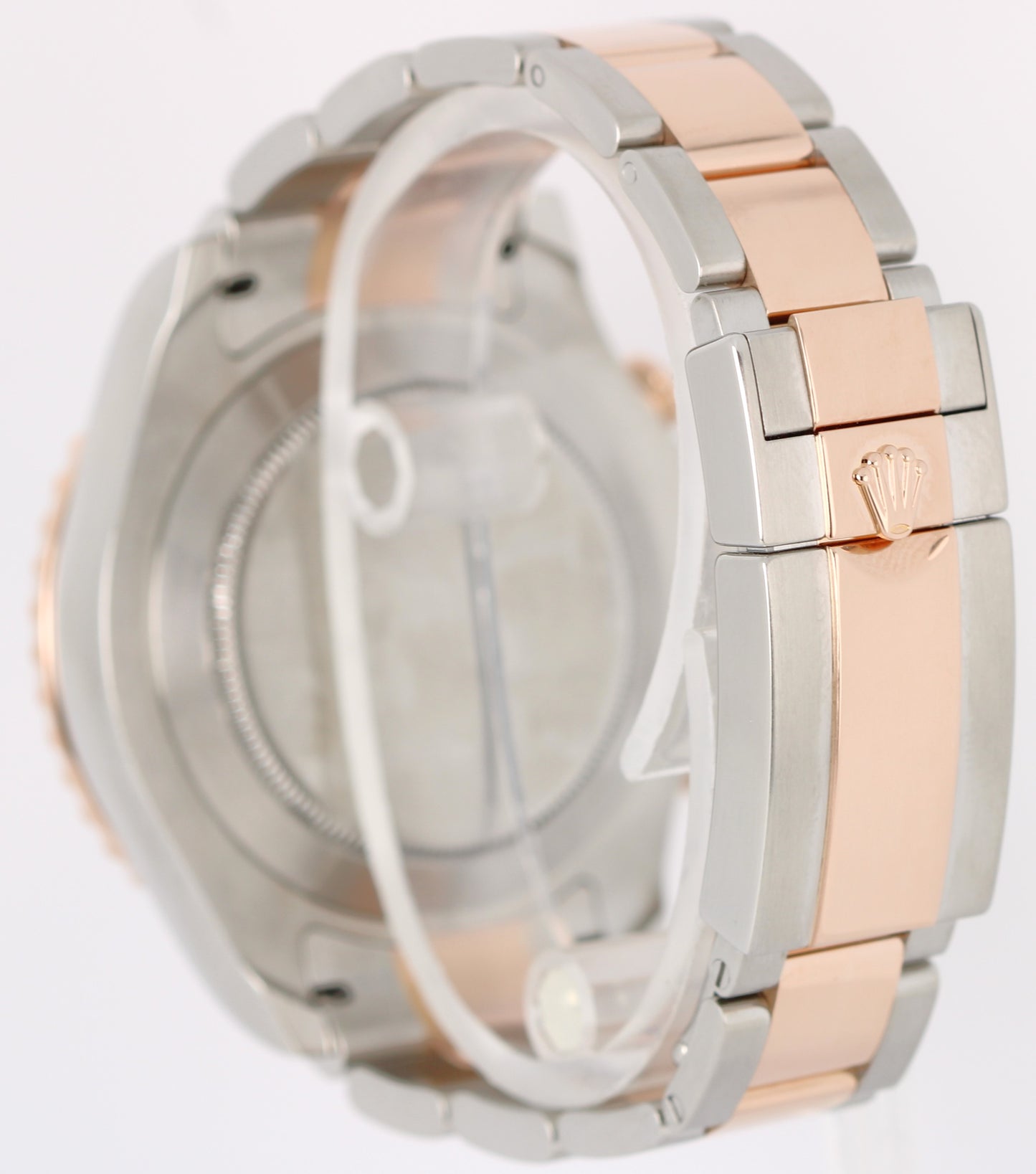 Rolex Yacht-Master II 44mm BLUE HANDS Two-Tone 18K Rose Gold Steel 116681 Watch