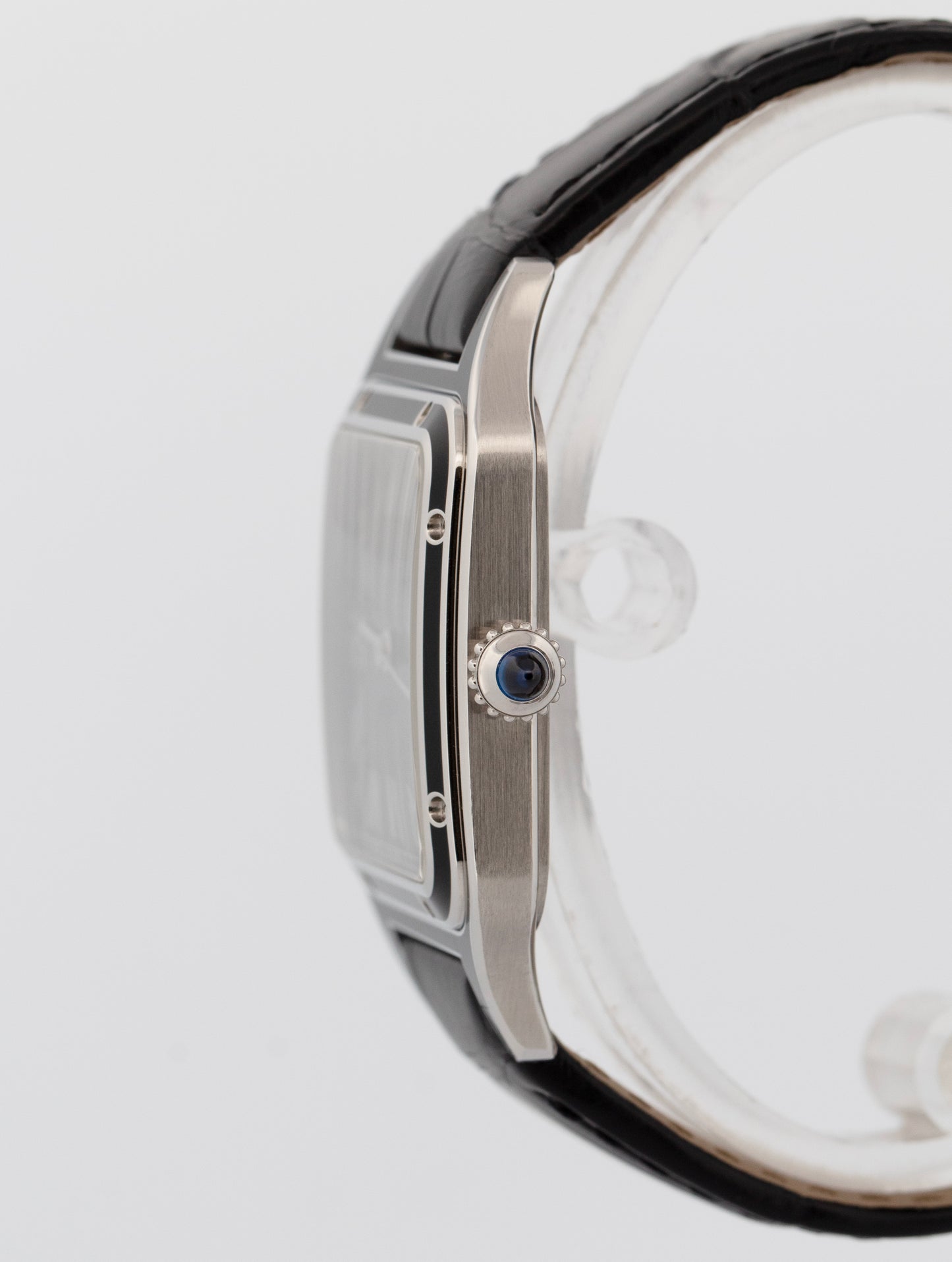 New 2026 Cartier Santos-Dumont Large Black Lacquer WSSA0046 4298 Box Papers