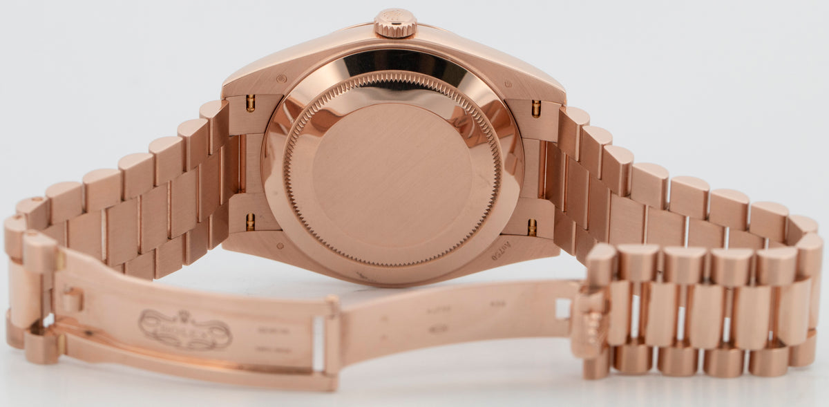 Rolex Day-Date 40 President 228235 Olive 18K Rose Gold 40mm Watch Box Papers