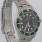 PAPERS Rolex Submariner Date 40mm KERMIT Green Stainless NO-HOLES 16610 LV BOX