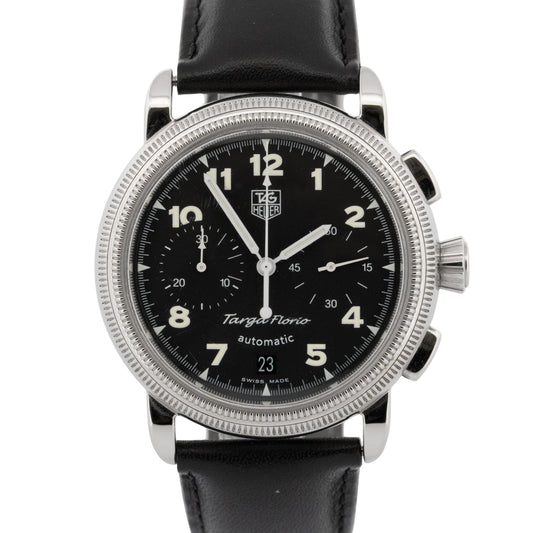 TAG Heuer Targa Florio Chronograph CX2110 Black Stainless Steel 40mm Watch