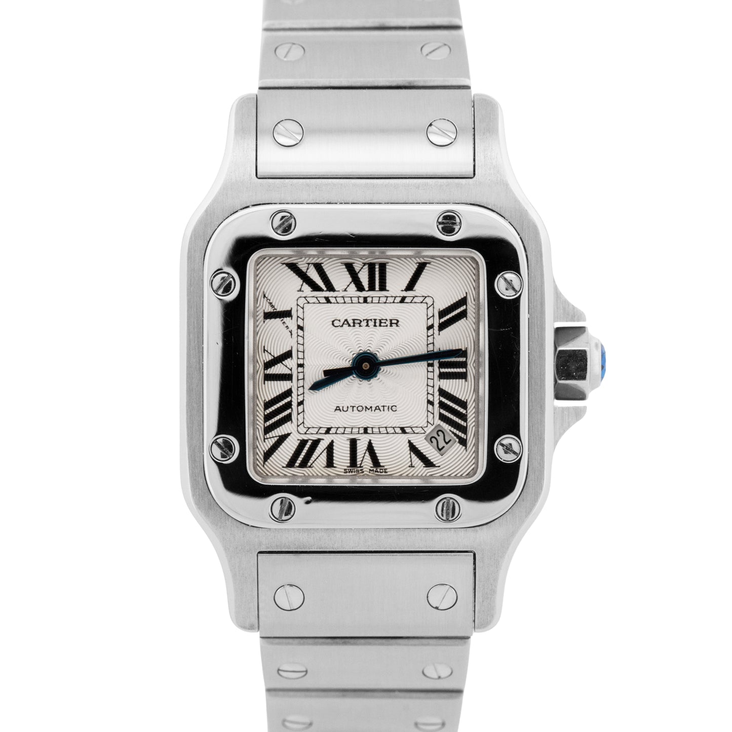 MINT PAPERS Cartier Santos Galbee Steel Silver Automatic W20054D6 24mm 2423 BOX