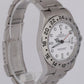 MINT Rolex Explorer II 40mm White Stainless Steel NO-HOLES CASE GMT Watch 16570