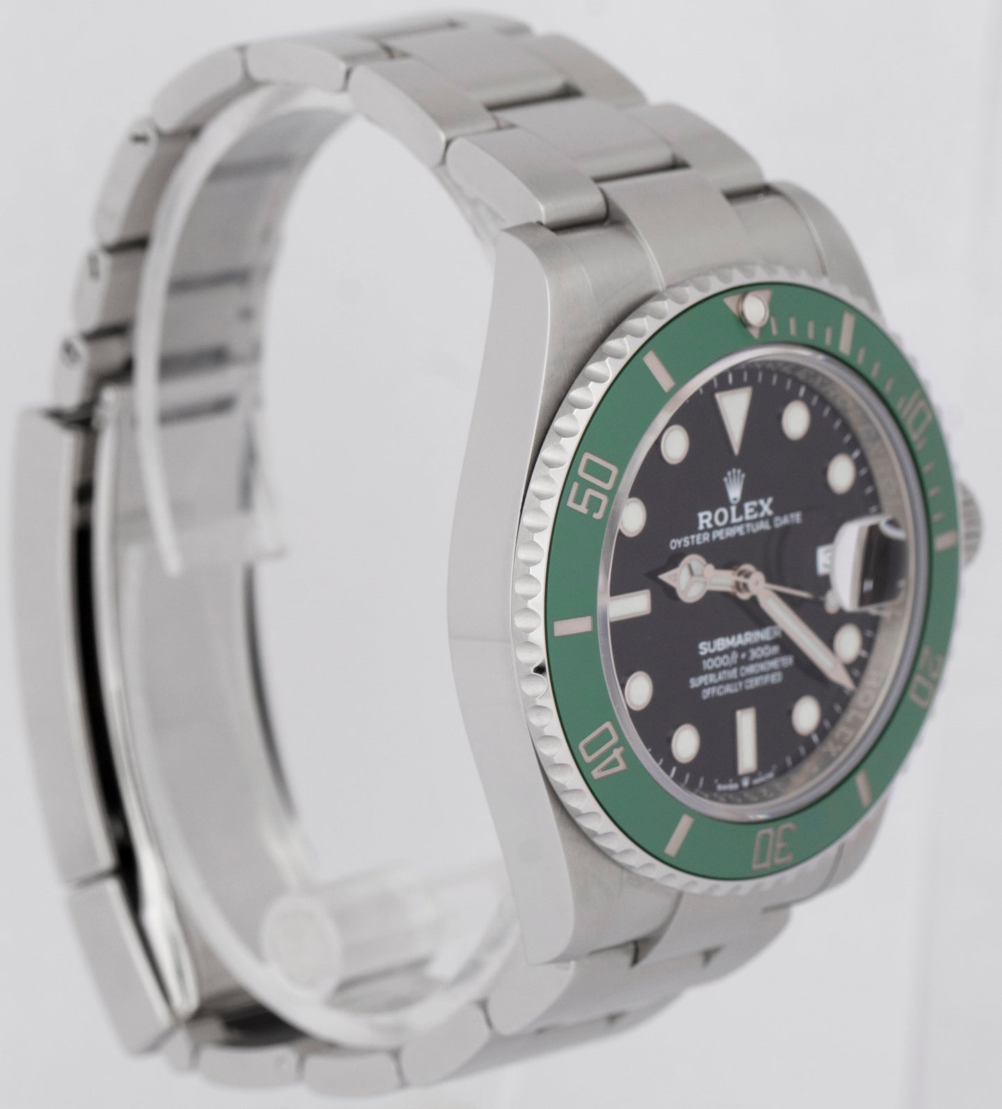 MINT PAPERS Rolex Submariner 41mm Date GREEN KERMIT Steel Watch 126610 LV BOX