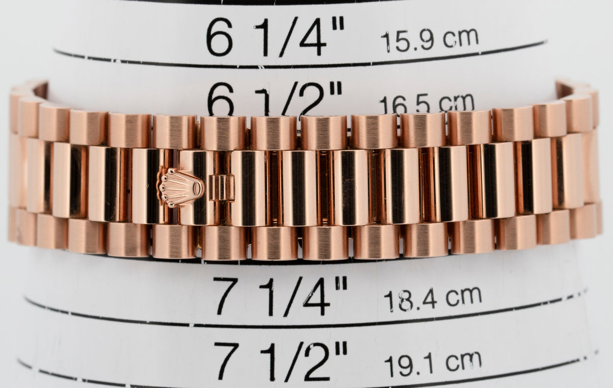 Rolex Day-Date 40 President 228235 Olive 18K Rose Gold 40mm Watch Box Papers