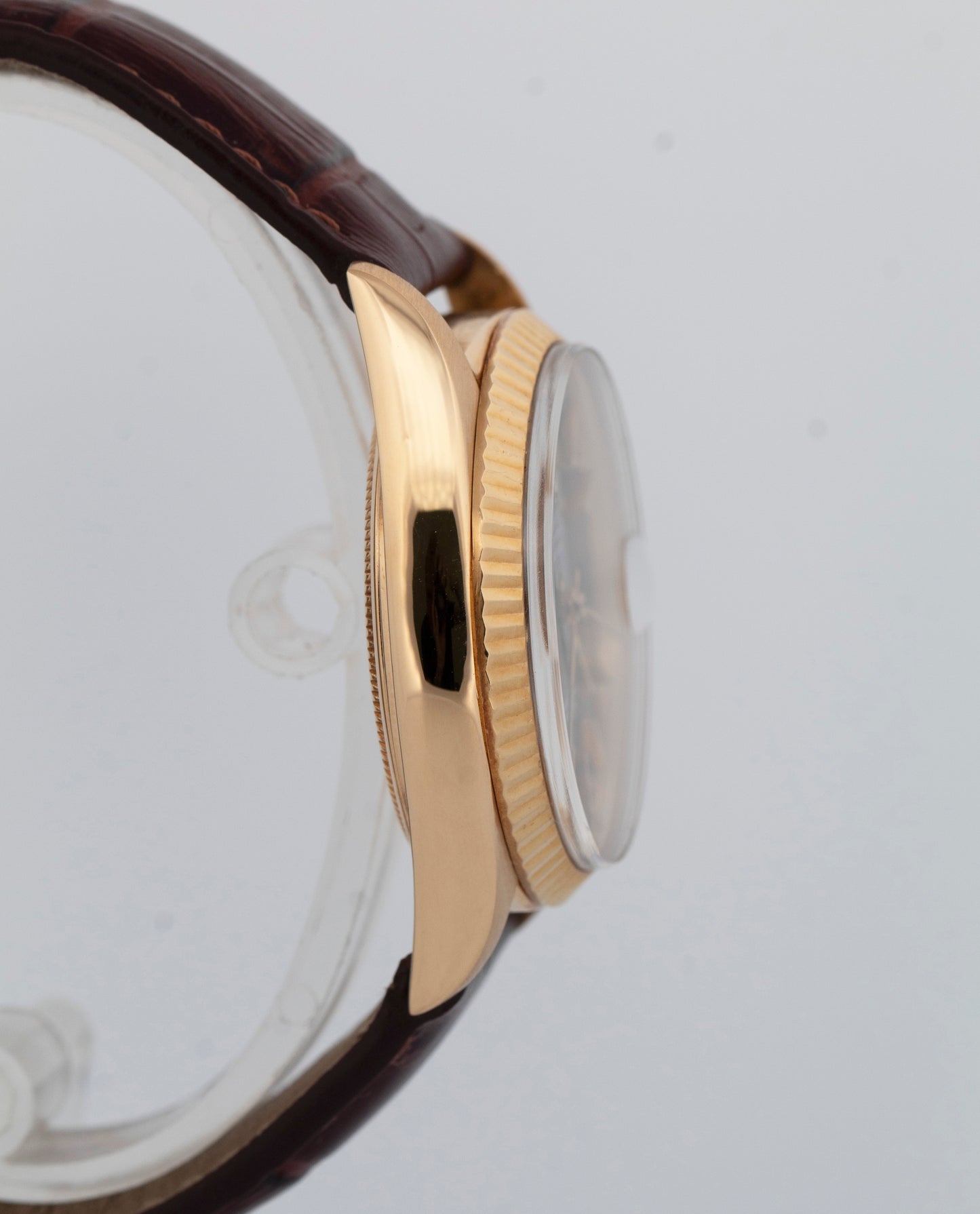 Rolex Day-Date President Black PATINA 18K Yellow Gold Fluted 36mm 1803 Watch