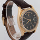Rolex Day-Date President BLACK DIAMOND 18K Yellow Gold 36mm 18038 Watch