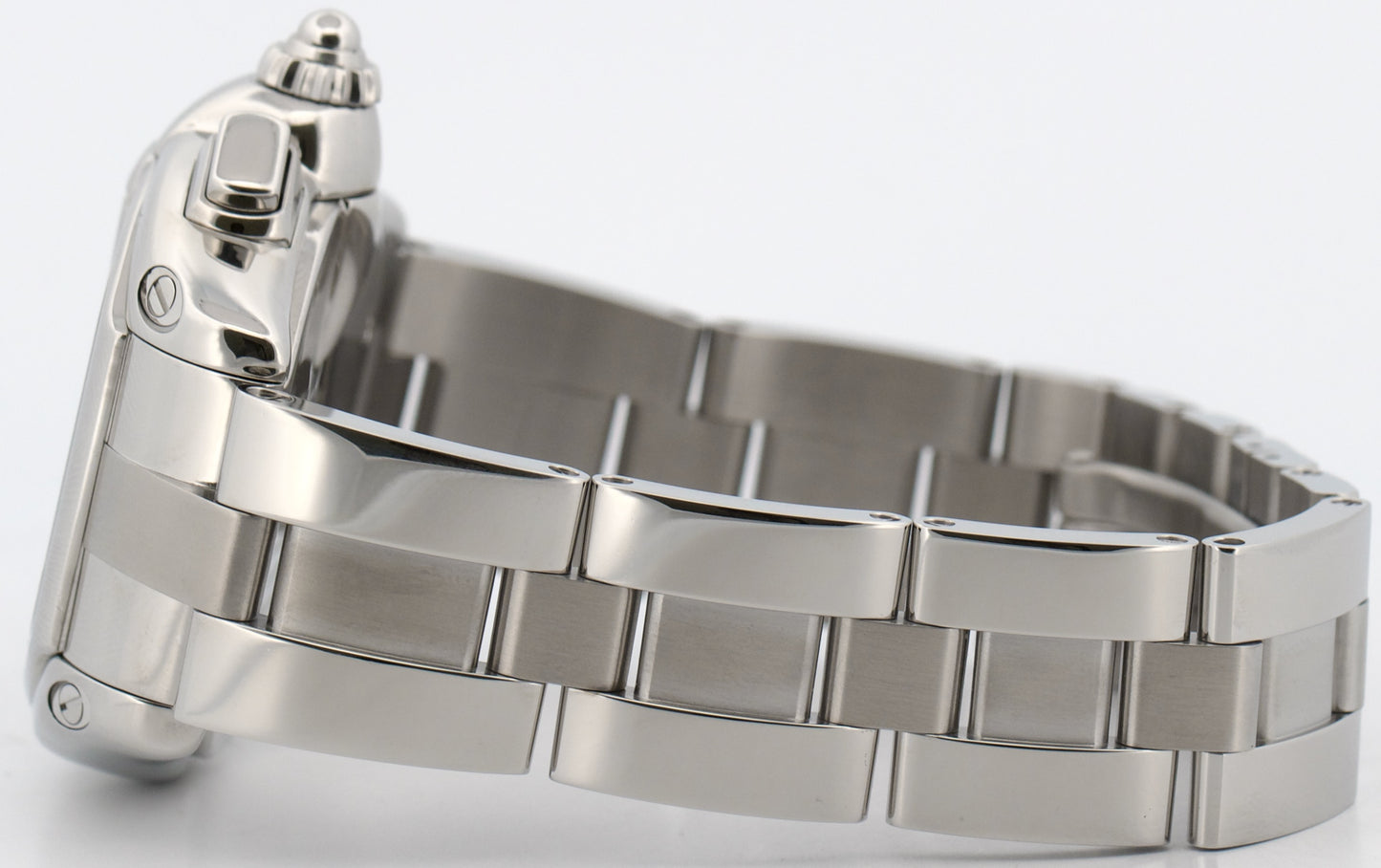 2007 PAPERS Cartier Roadster XL Chronograph BLACK Steel 2618 W62020X6 Watch BOX