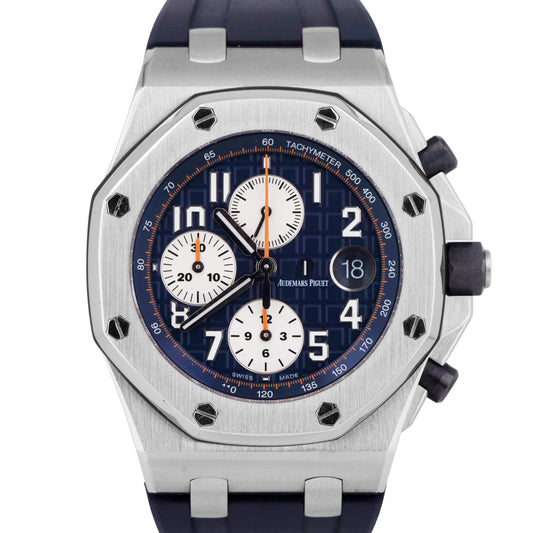 Audemars Piguet Royal Oak Offshore Blue Orange Stainless Steel 42mm 26470ST