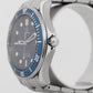 PAPERS Omega Seamaster 2221.80 Blue Wave Date Stainless Steel 41mm Quartz Watch