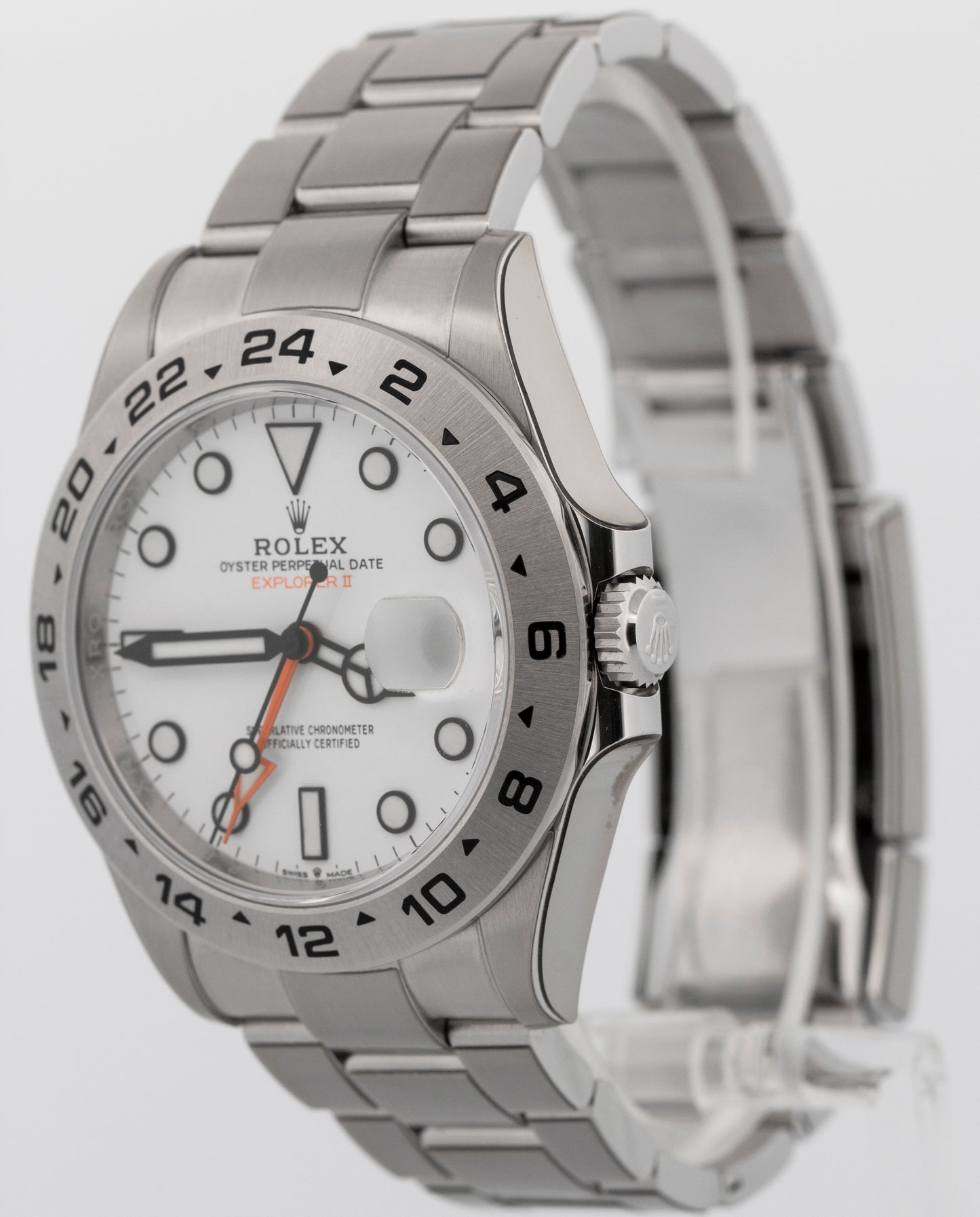 2022 PAPERS Rolex Explorer II WHITE Stainless Steel 42mm 226570 Watch BOX