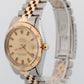 Rolex DateJust Turn-O-Graph 1625 Champagne Two-Tone Yellow Gold 36mm Watch
