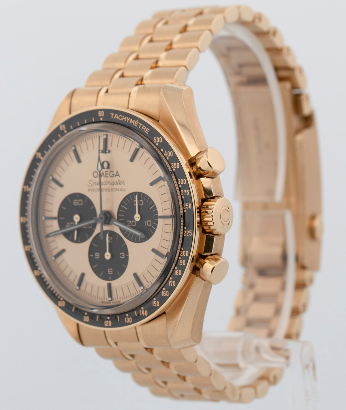 Omega Speedmaster 310.60.42.50.99.002 Champagne Moonshine Gold 42mm Box Papers
