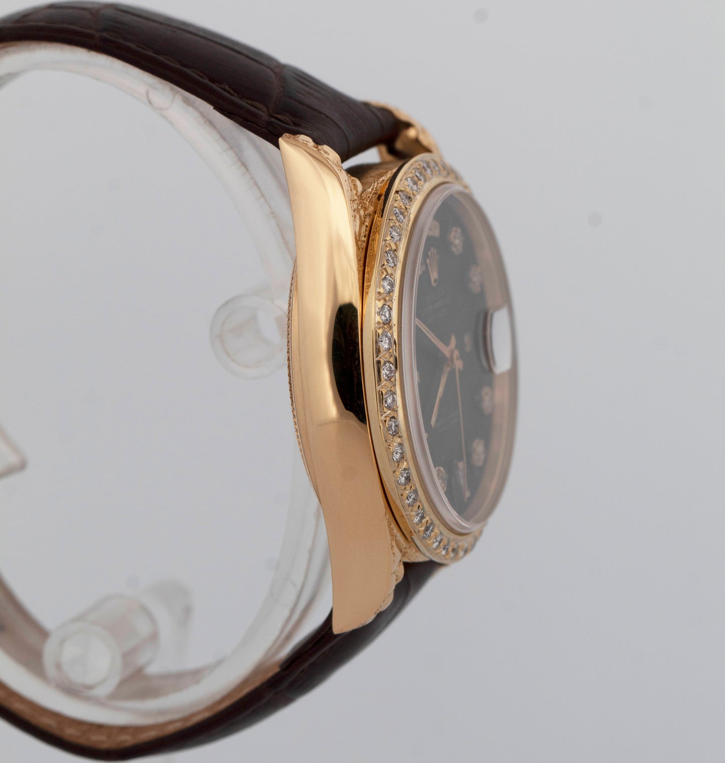 Rolex Day-Date President BLACK DIAMOND 18K Yellow Gold 36mm 18038 Watch