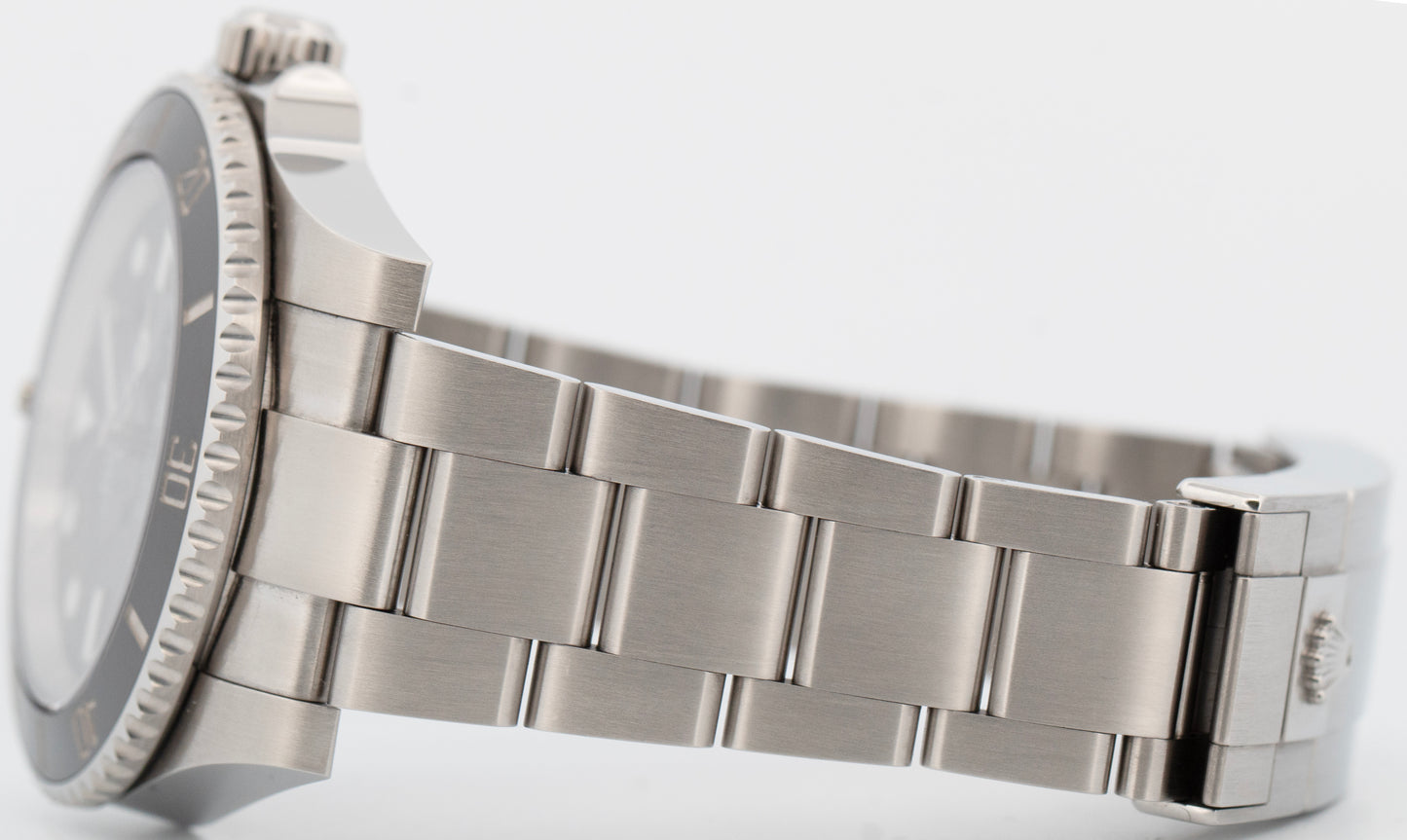 PAPERS Rolex Submariner No-Date BLACK Ceramic 40mm Stainless Steel 114060 LN BOX