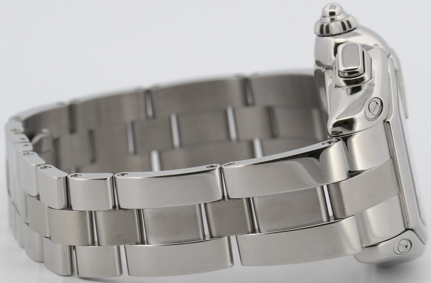 2007 PAPERS Cartier Roadster XL Chronograph BLACK Steel 2618 W62020X6 Watch BOX