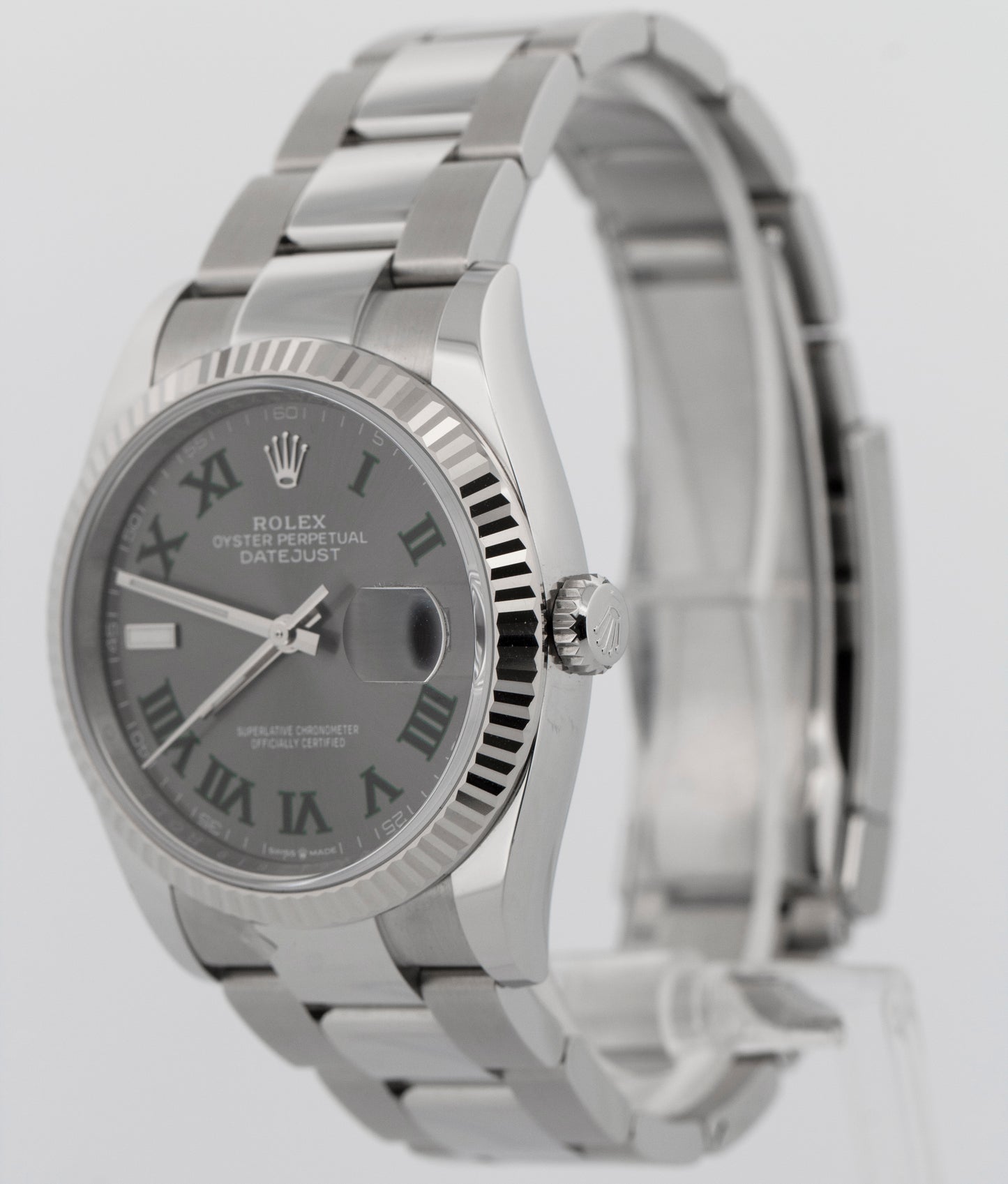 New 2026 Rolex DateJust 126234 Wimbledon Stainless Steel 36mm Watch Box Papers