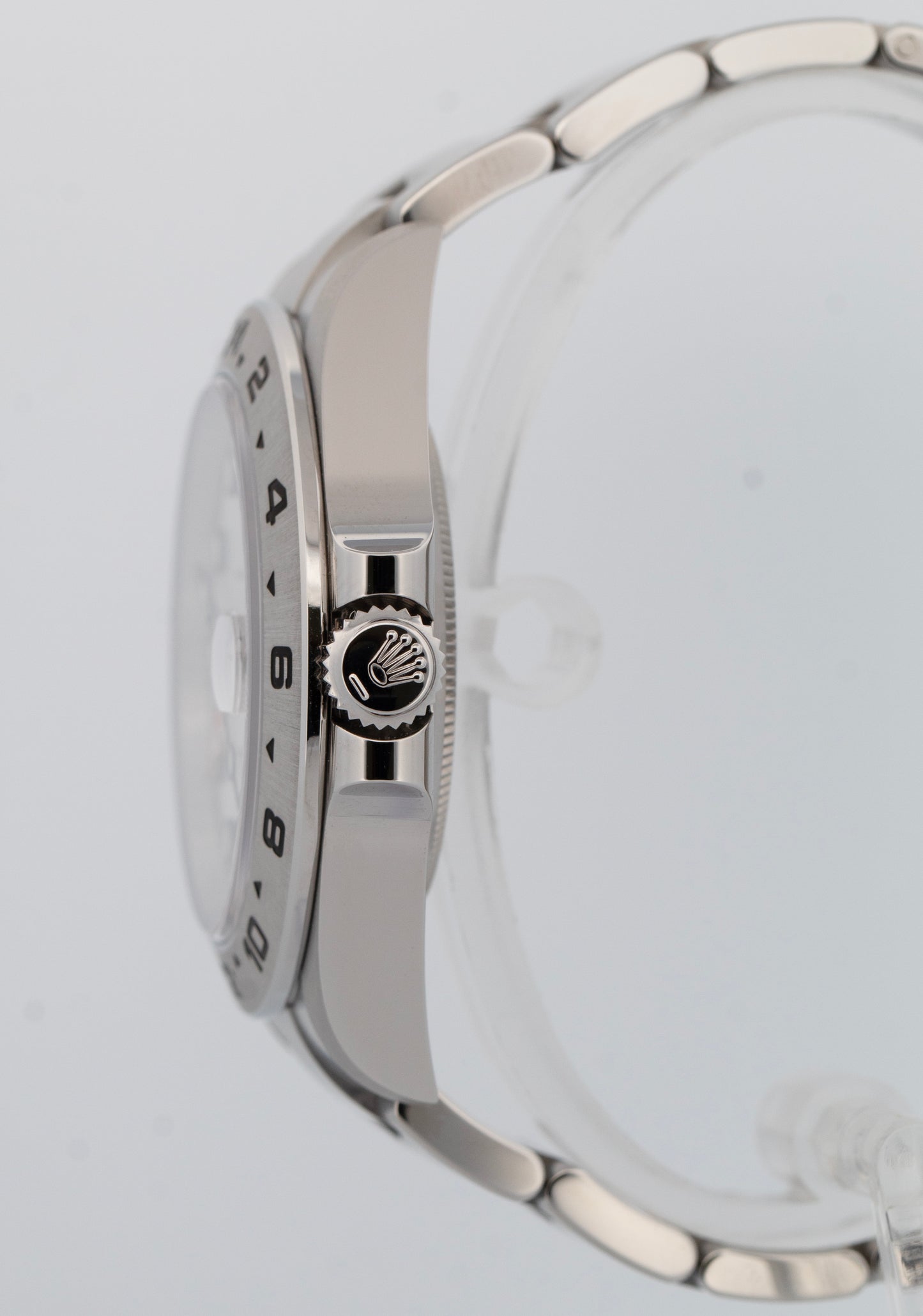 NOS 2019 PAPERS Rolex Explorer II 42mm POLAR WHITE Orange Steel Watch 216570 BOX