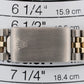 Rolex DateJust 36mm Black DIAMOND 18K Yellow Gold Two-Tone Steel Watch 16013