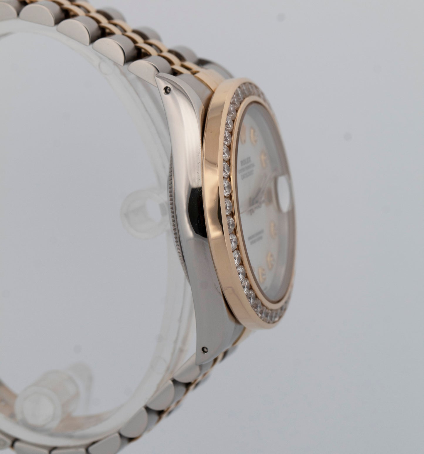 Rolex DateJust Two-Tone MOP DIAMOND Yellow Gold Steel 36mm 16233 Watch BOX