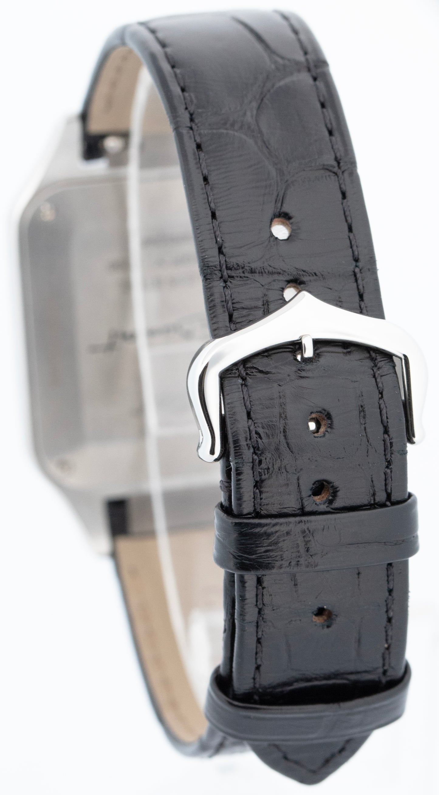 New 2026 Cartier Santos-Dumont Large Black Lacquer WSSA0046 4298 Box Papers