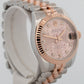 Rolex DateJust PINK Jubilee DIAMOND Computer Two-Tone Rose Gold 31mm 178271