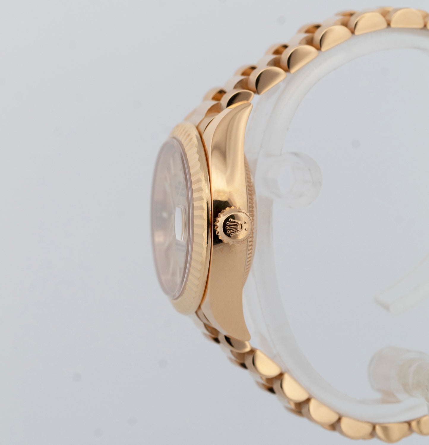 PAPERS Rolex DateJust President 28mm Champagne 18K Yellow Gold 279178 BOX