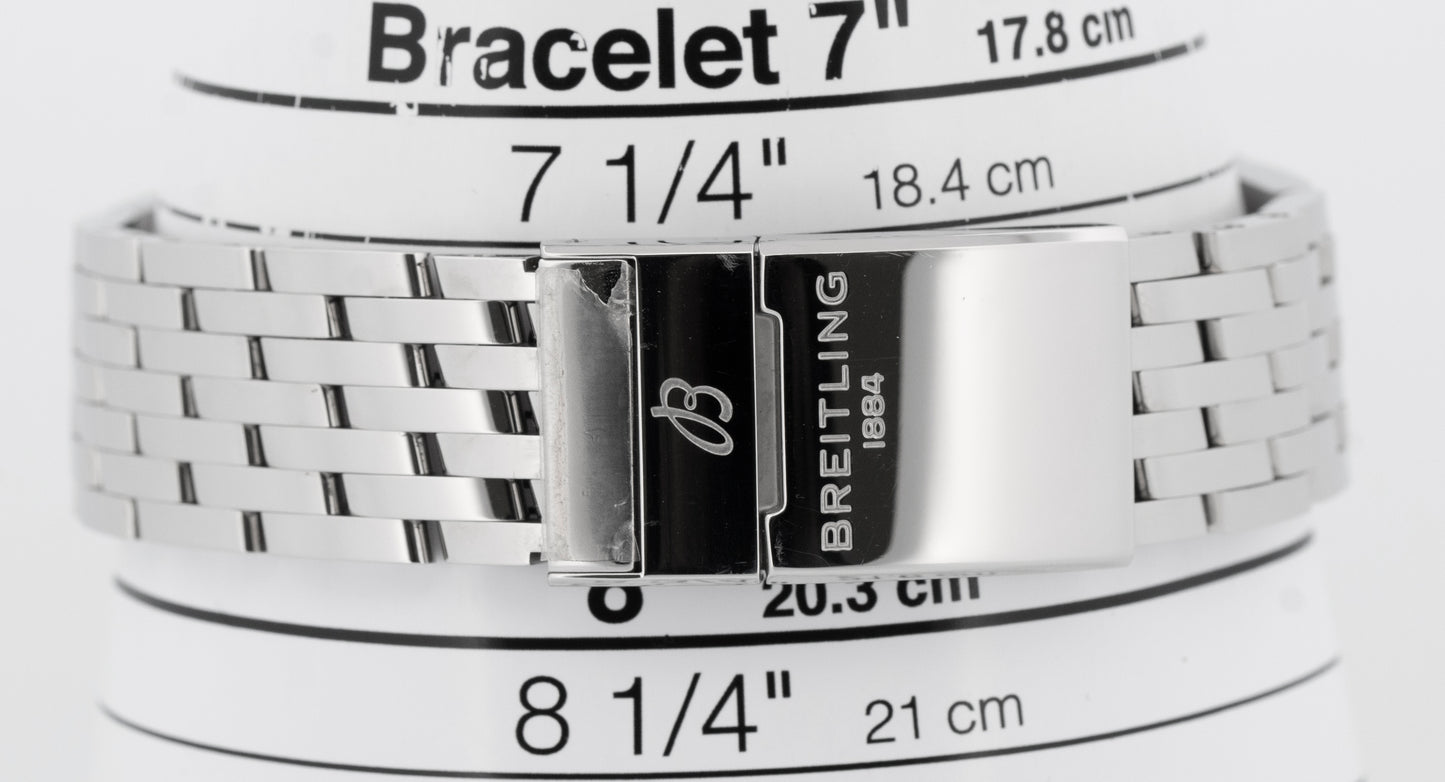 PAPERS Breitling Navitimer 41 Steel Blue Stainless Steel 41mm A17362 BOX