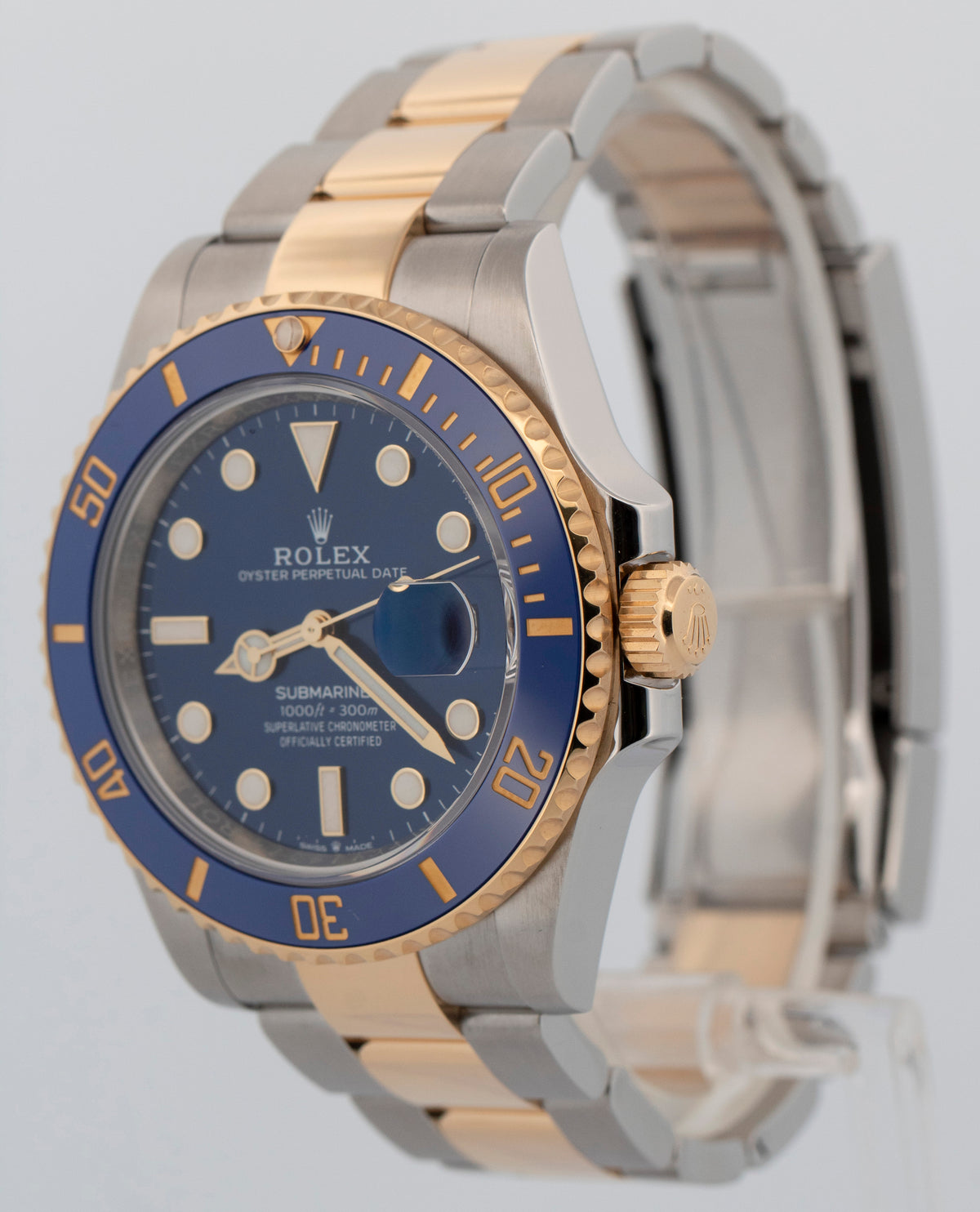 2024 Rolex Submariner Date 126613 LB Blue Two-Tone Gold 41mm Watch Box Papers