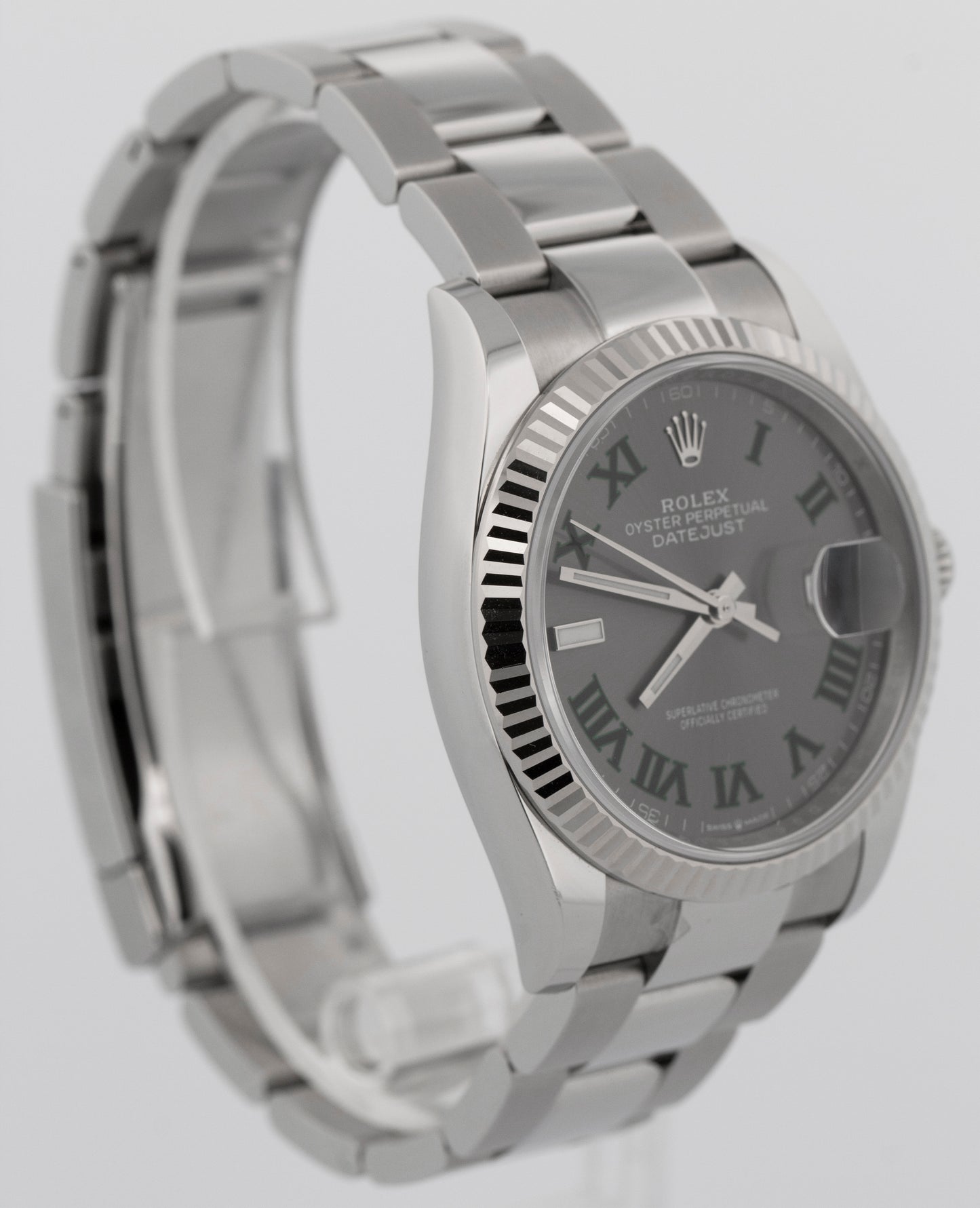 New 2026 Rolex DateJust 126234 Wimbledon Stainless Steel 36mm Watch Box Papers