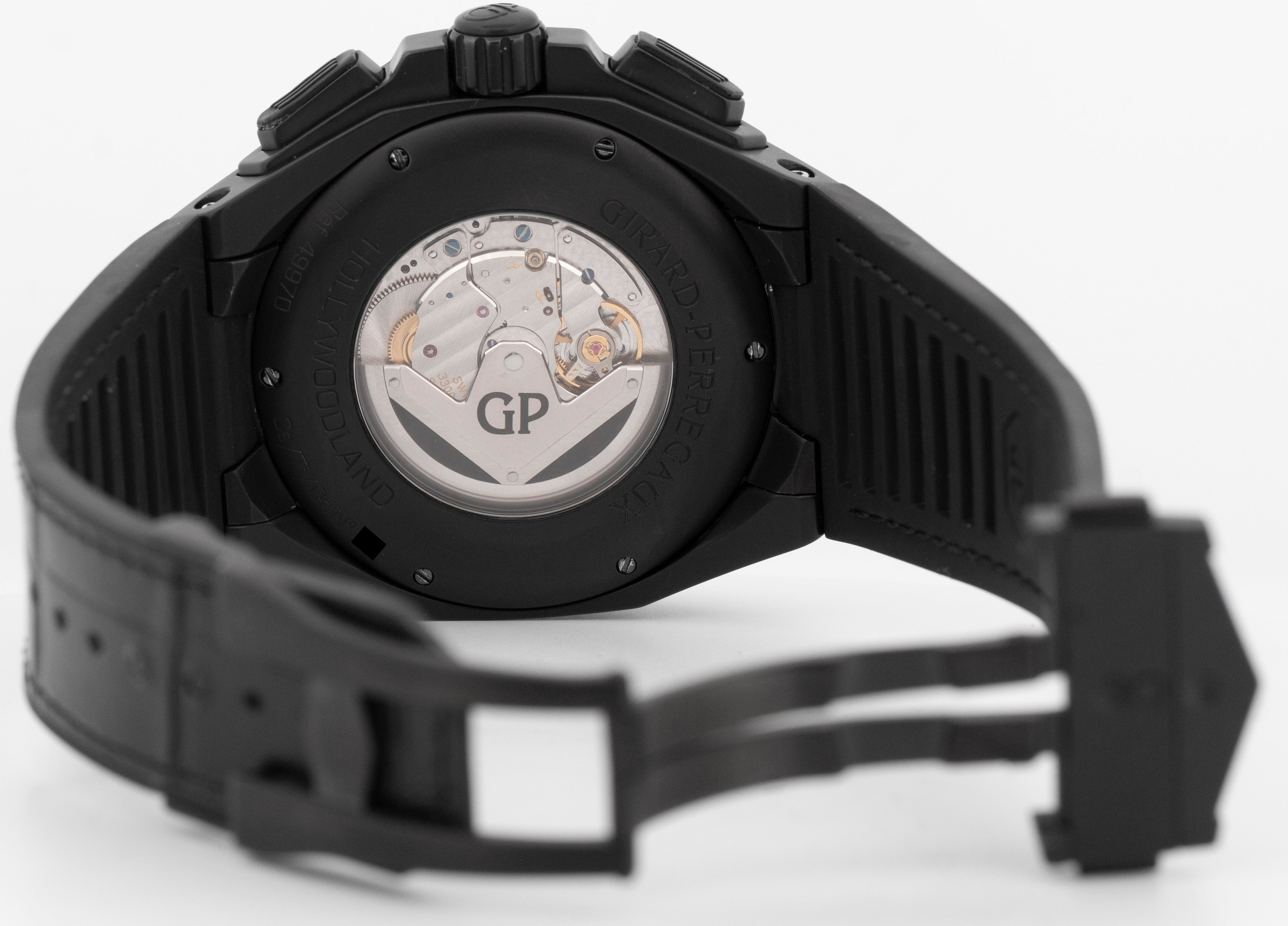 MINT Girard Perregaux Chrono Hawk HOLLYWOODLAND CERAMIC Rose Gold