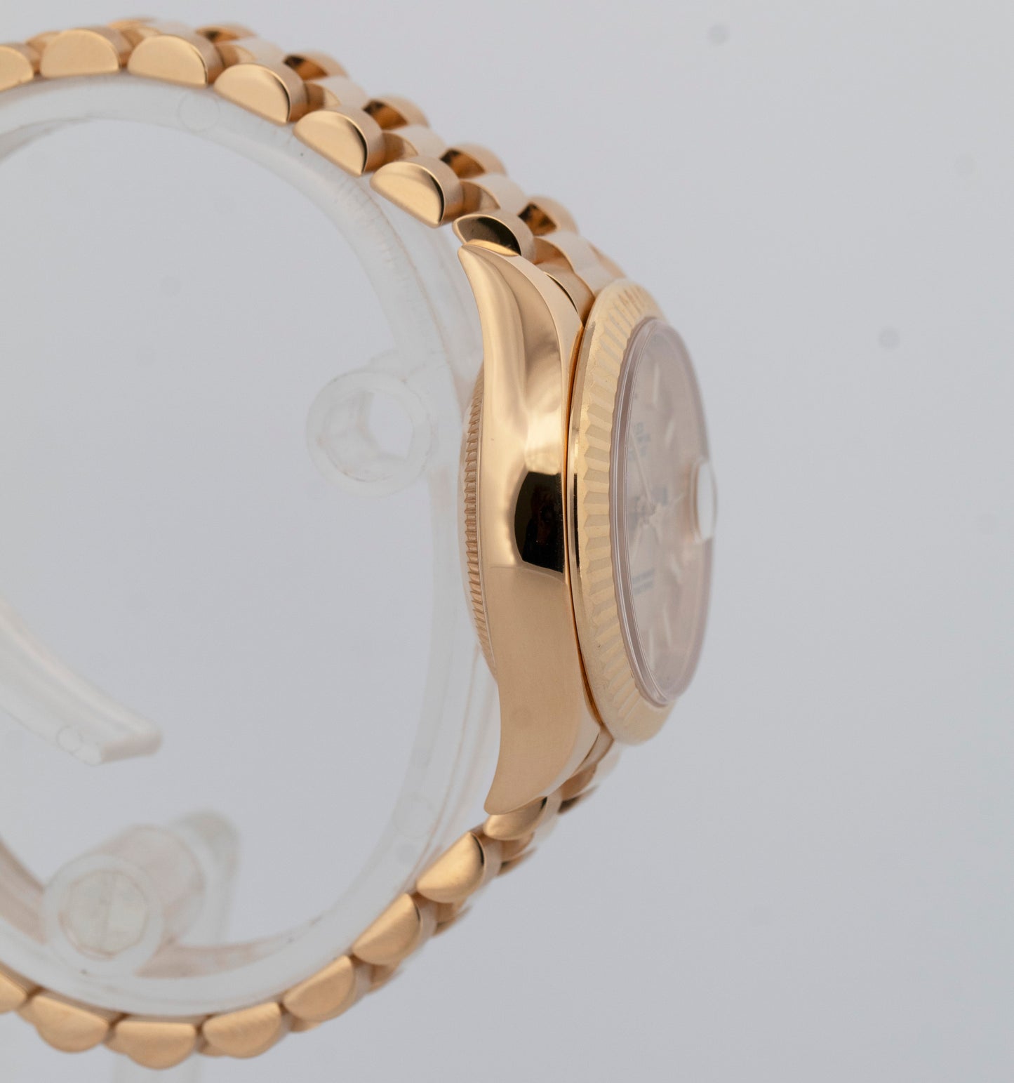 PAPERS Rolex DateJust President 28mm Champagne 18K Yellow Gold 279178 BOX