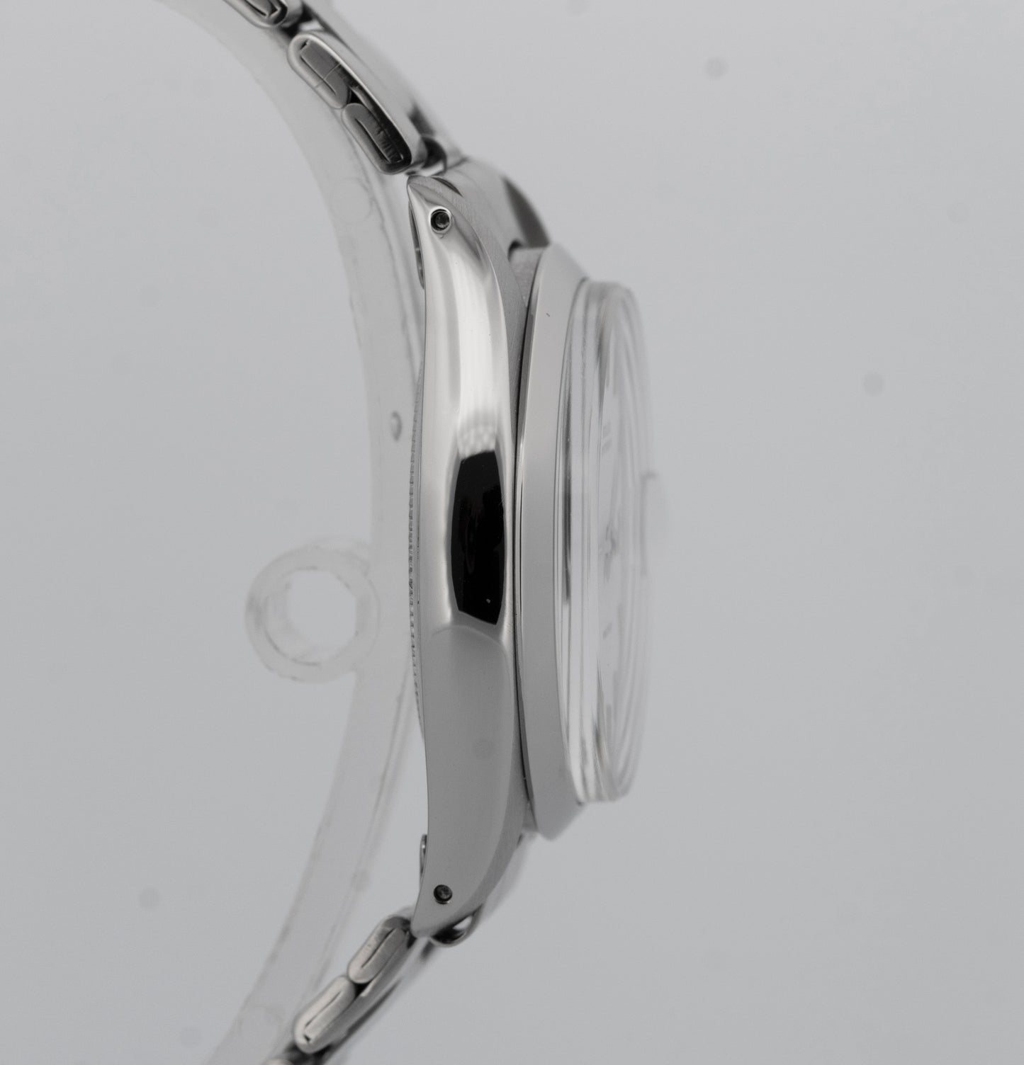 Vintage Rolex Oysterdate Precision White Stainless Steel 34mm Watch 6694