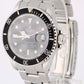 VINTAGE Rolex Submariner Date Stainless Steel Black 40mm 168000 Watch