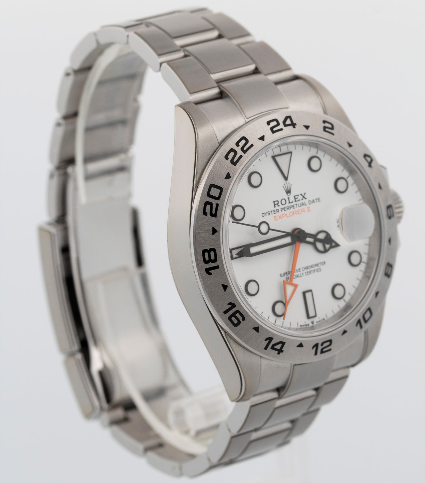 2022 PAPERS Rolex Explorer II WHITE Stainless Steel 42mm 226570 Watch BOX
