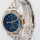 Breitling Windrider Duograph BLACK Two-Tone Gold Steel 38mm B15047 Watch