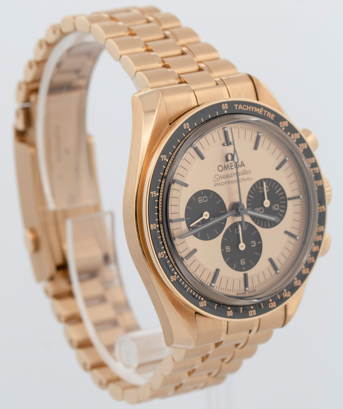 Omega Speedmaster 310.60.42.50.99.002 Champagne Moonshine Gold 42mm Box Papers