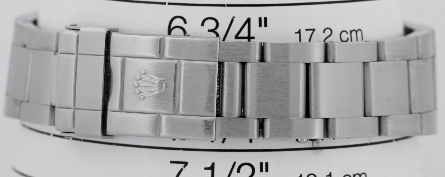 PAPERS UNPOLISHED Rolex GMT-Master II PEPSI Red Blue Steel NO-HOLES 16710 BOX