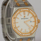 PAPERS Audemars Piguet Royal Oak WHITE DIAMOND 18K Gold Steel 33mm 67651SR BOX