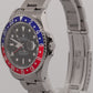 1995 PAPERS Rolex GMT-Master II PEPSI Red Blue Steel OYSTER 40mm 16710 Watch BOX