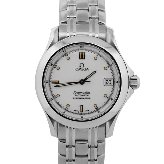 Omega Seamaster WHITE 2501.20 Stainless Steel 36.25mm Date 2501.20.00 Watch