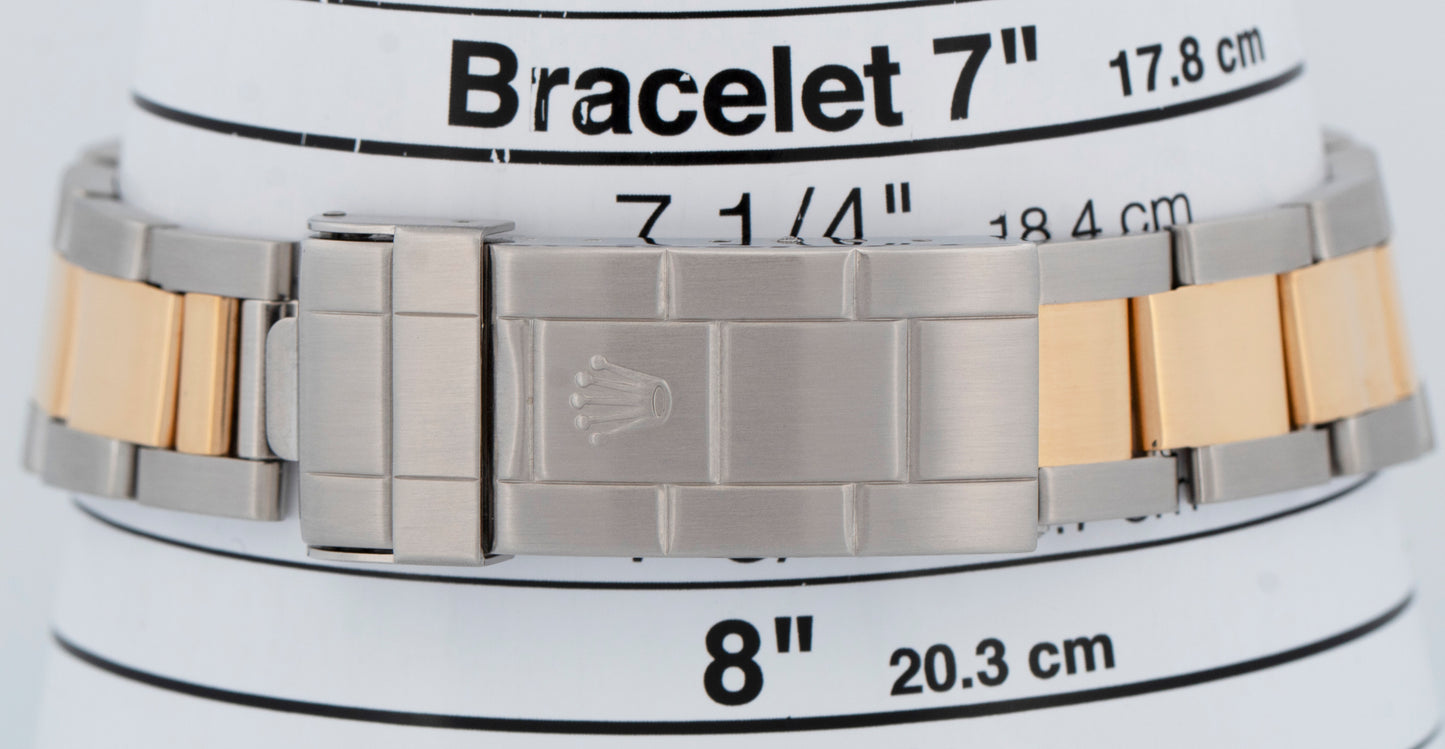 PAPERS Rolex Submariner Date 40mm BLUE PURPLE Two-Tone Steel 18K GOLD 16613 BOX